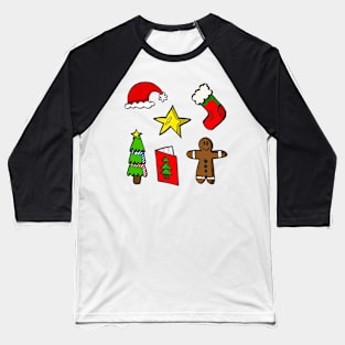 Cute Christmas Decorations Baseball T-Shirt